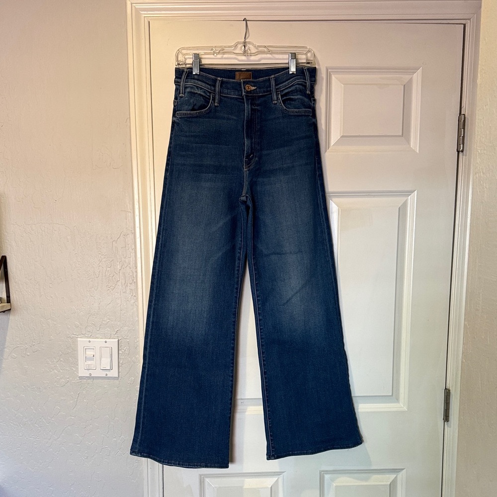 MOTHER Indigo Wide Leg Jeans